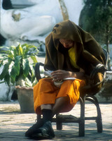 Monk studying...